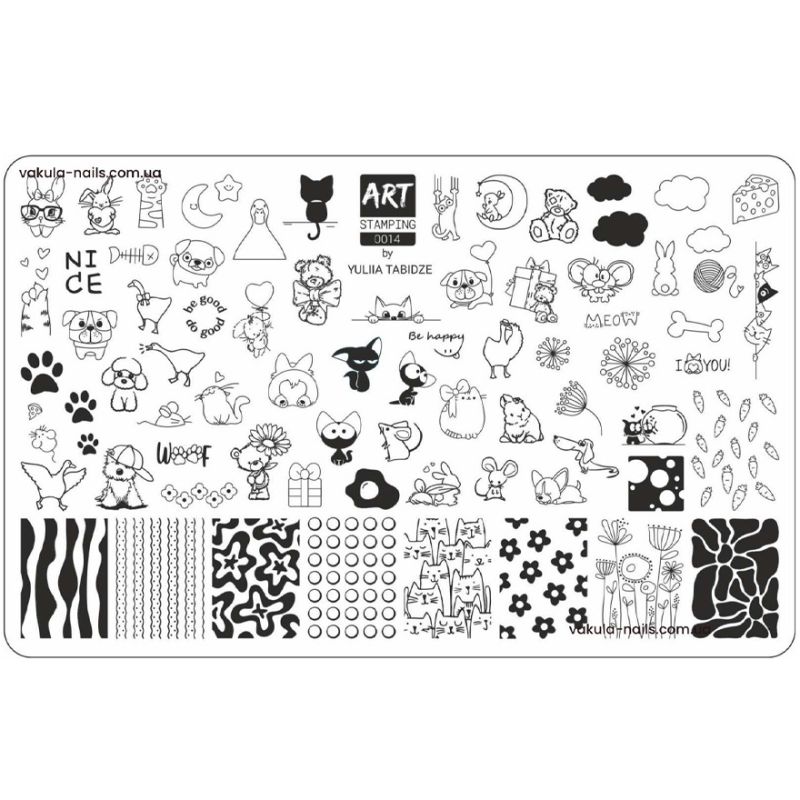 ArtStamping&Vakula Пластина для стемпинга 0014