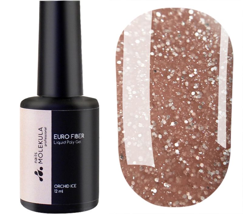 Molekula Гель для ногтей Euro Fiber Gel Night Dream (мечта ночи), 12 мл