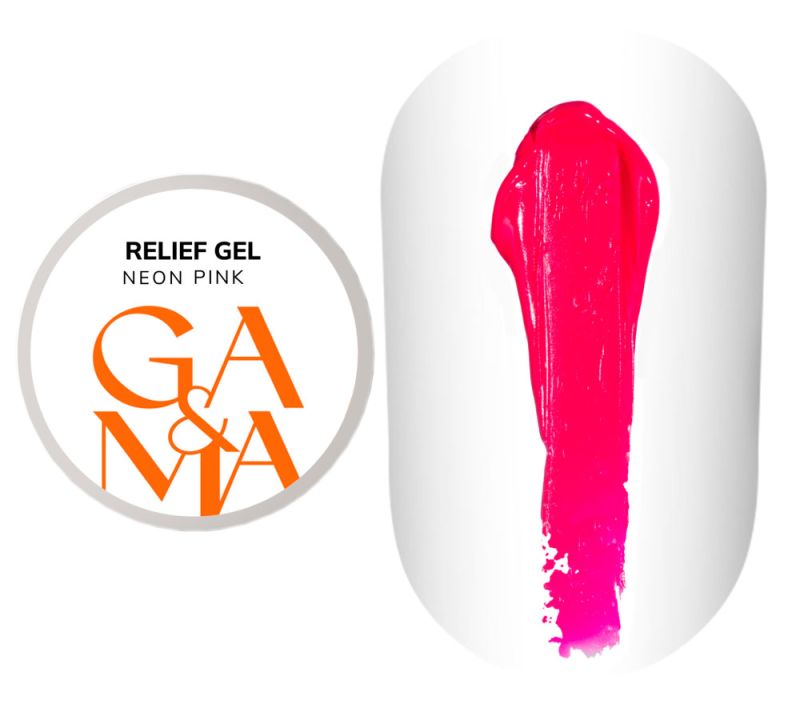 GA&MA Гель-рельеф Relief Gel Neon Pink, 5 г
