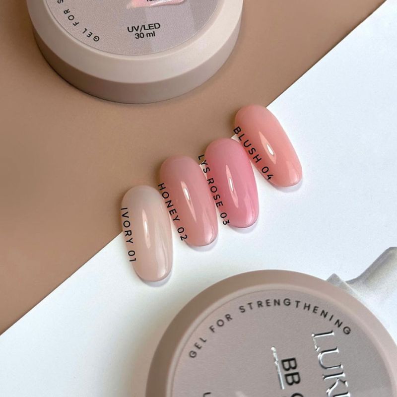Lukum Гель для ногтей BB Crem Gel №04 Blush, 15 мл