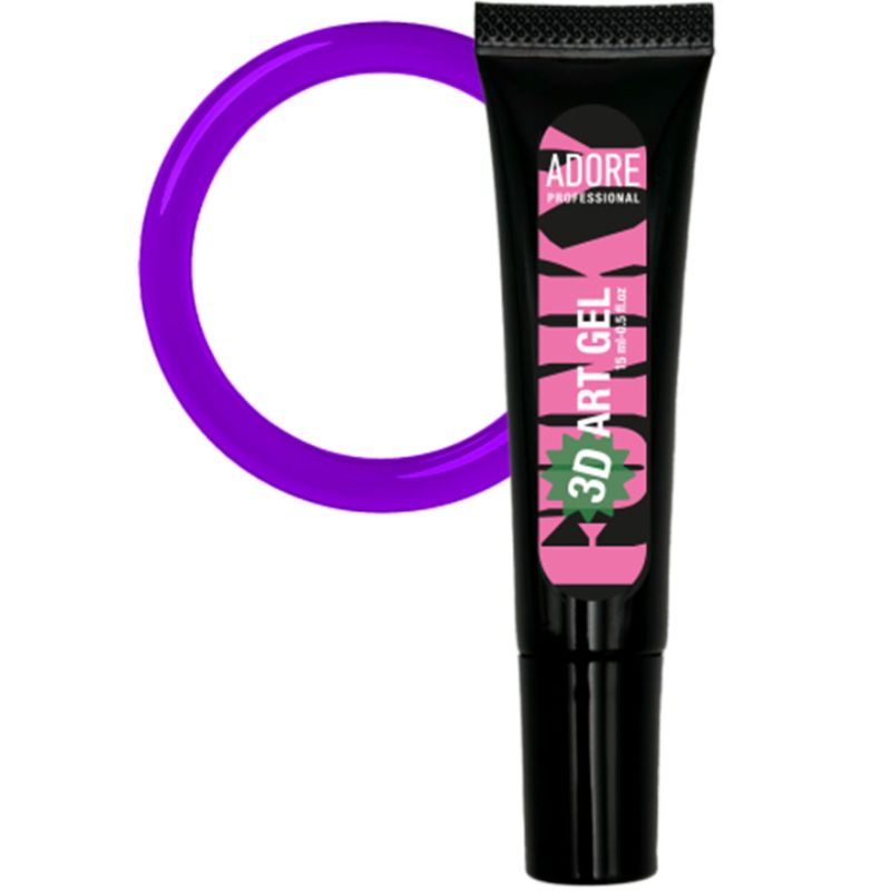 ADORE Professional Gel in a tube for three-dimensional designs 3D Funky Art Gel No. 01, 15 ml