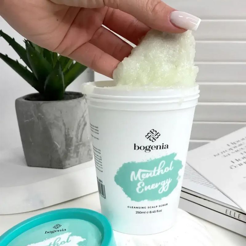 BOGENIA Cleansing scalp scrub Menthol Energy, 250 ml