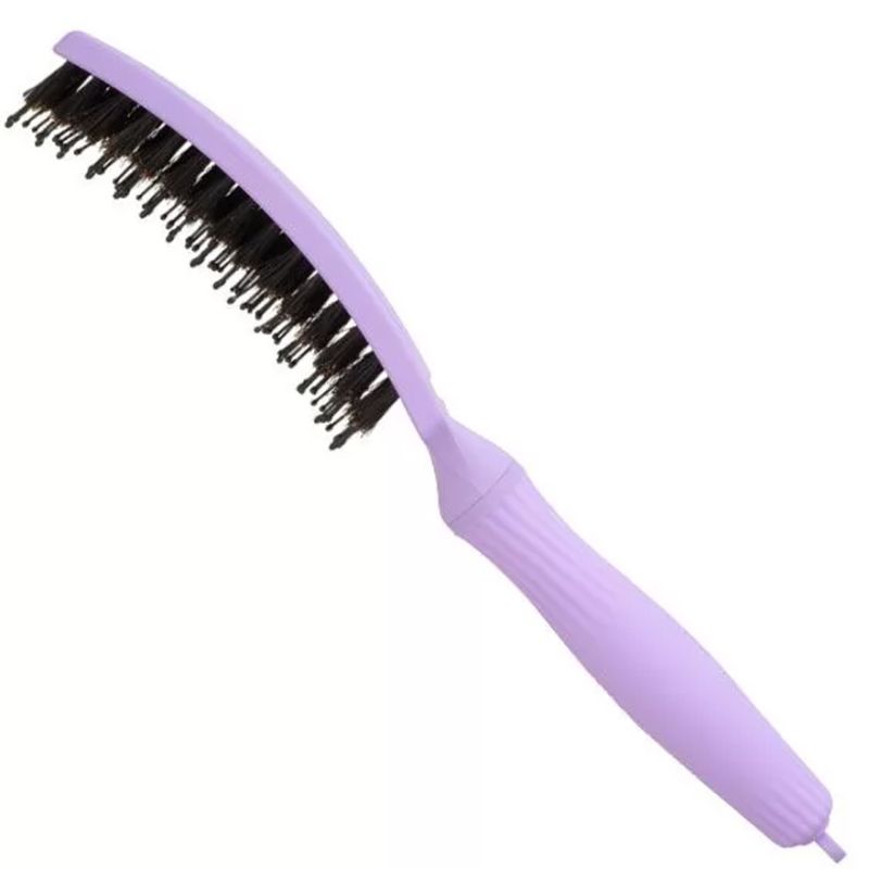 Olivia Garden Massage Brush Natural Bristle Finger Brush Combo Grape