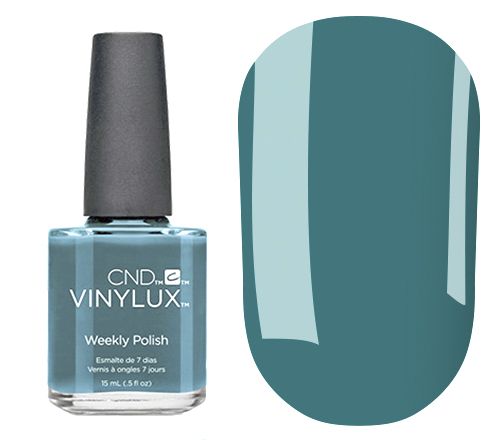 Varnish CND Vinylux Weekly Polish - Splash of teal (247), (azure gray, enamel), 15 ml