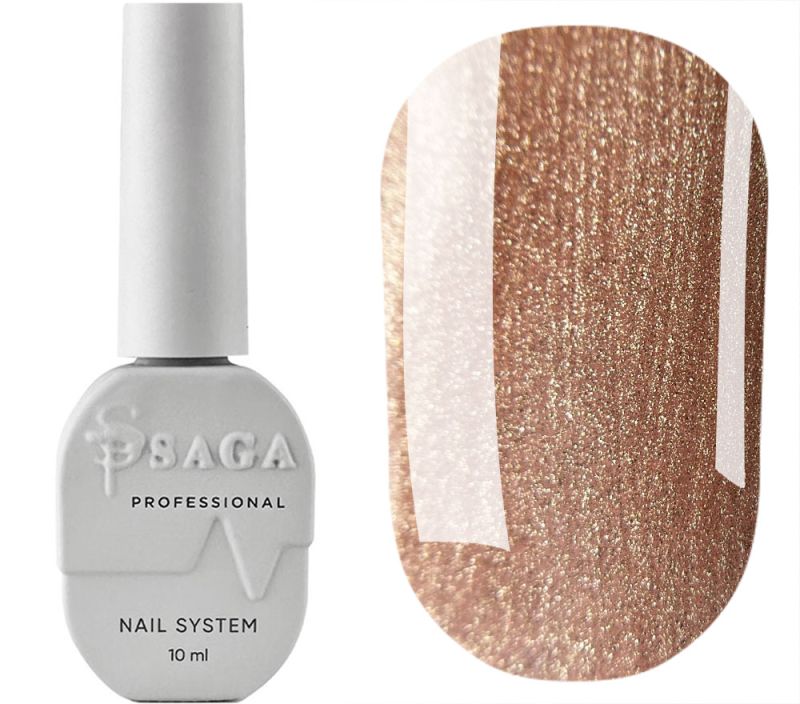 SAGA professional Гель лак Amber cat 03, 10 мл