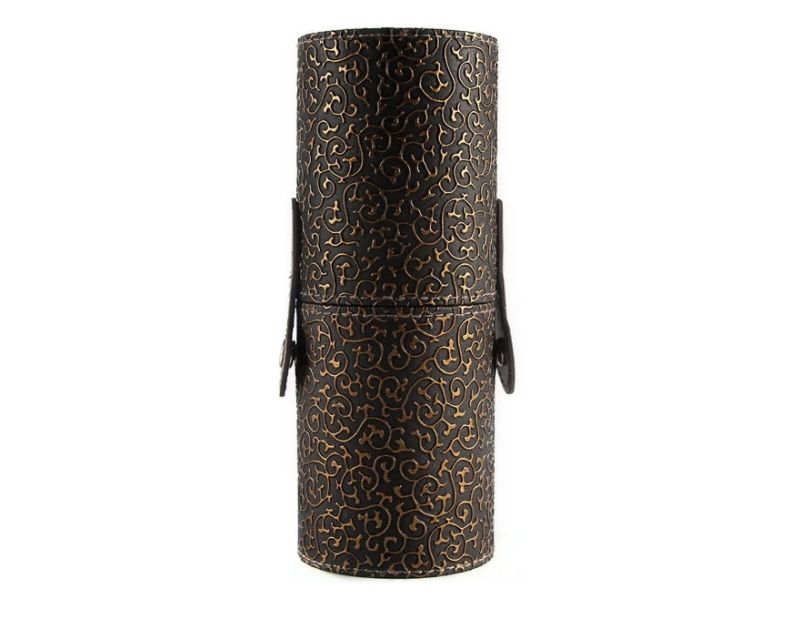 17.5 cm - Black with gold pattern