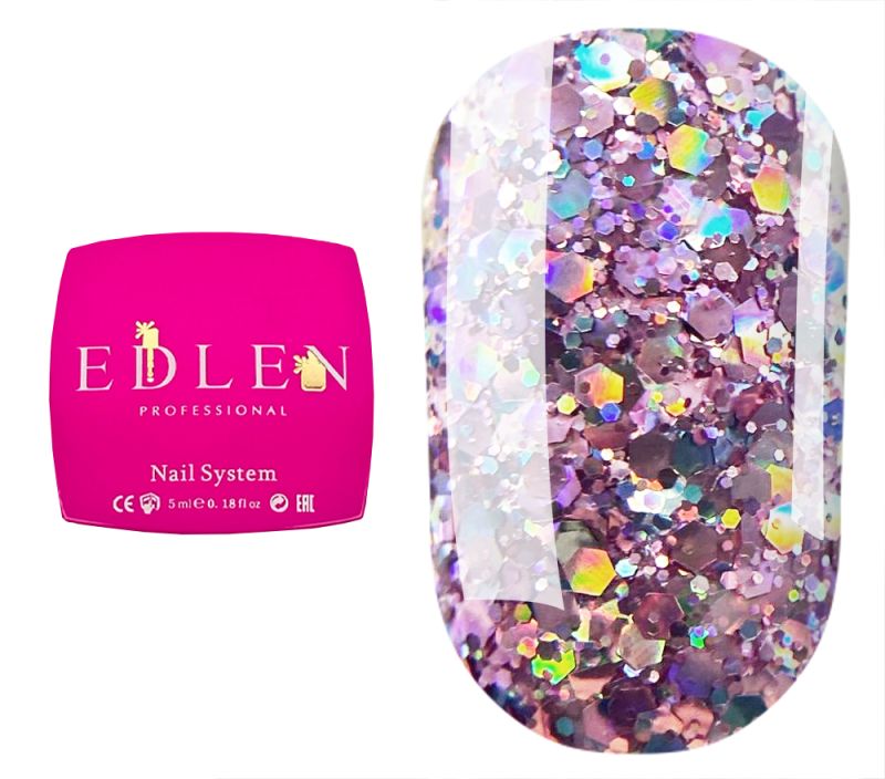 Edlen Gel nail polish Disco Glitter No. 03, 5 ml