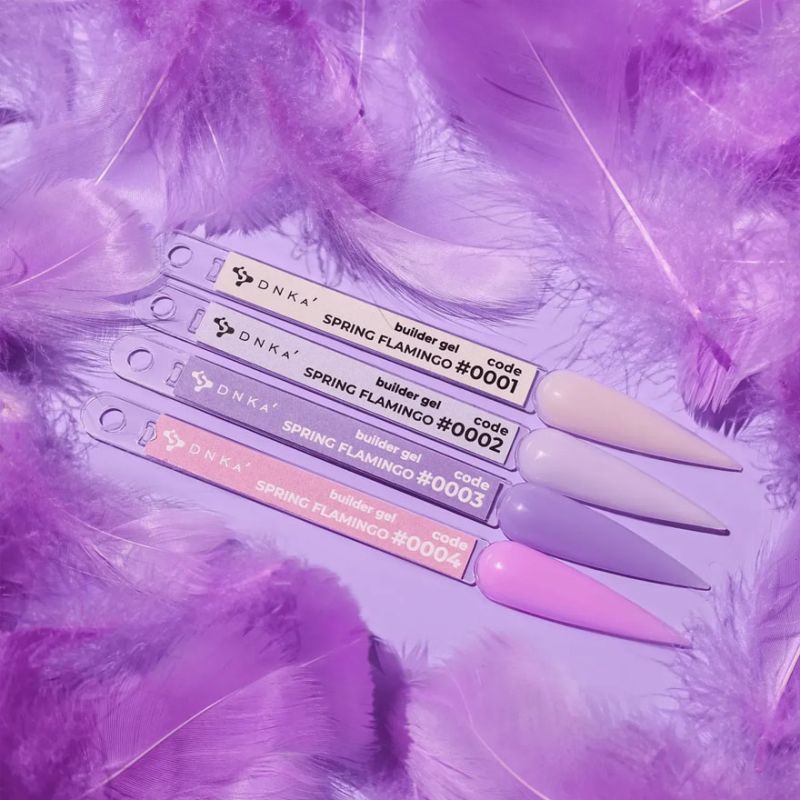 DNKa Гель для ногтей Builder Gel Spring Flamingo #0001, 15 мл