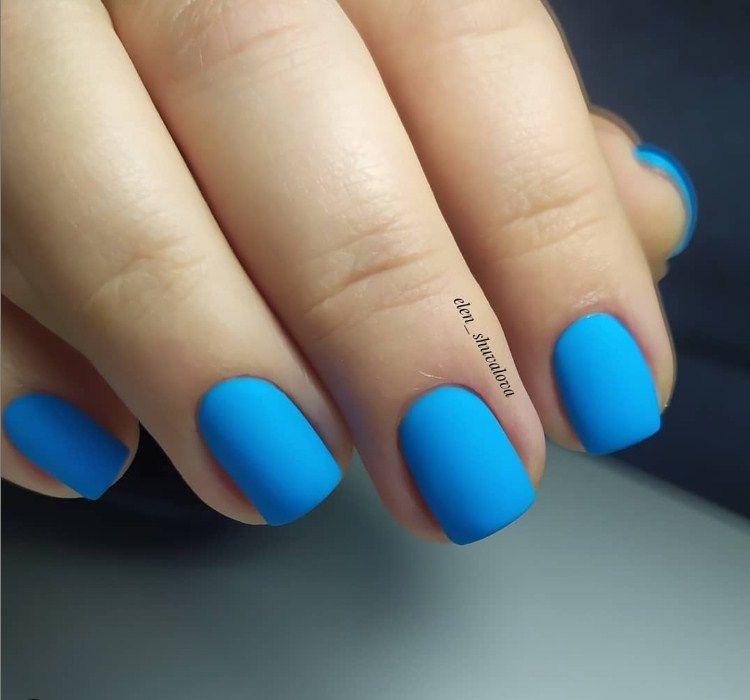 MOON FULL color Gel polish gel-varnish No. 183 (bright blue, enamel), 8 ml