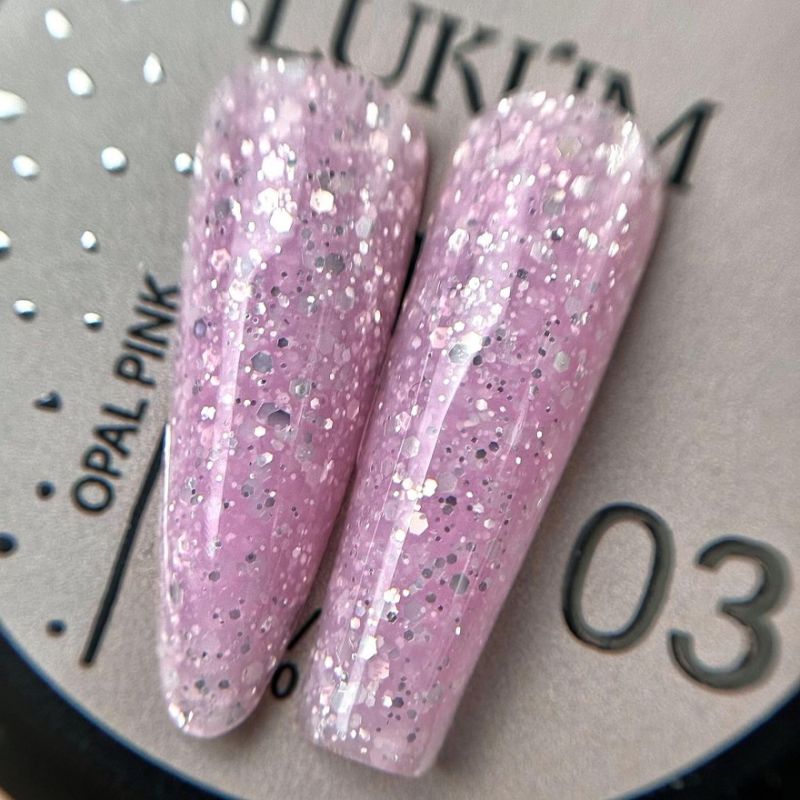 Lukum Гель для ногтей Builder Gel Opal №03 Pink, 30 мл