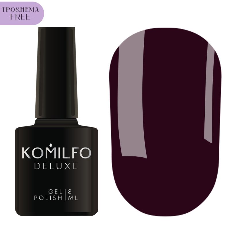 Komilfo кольоровий гель-лак для нігтів Red Code Collection №006 HEMA/TPO free, 8 мл