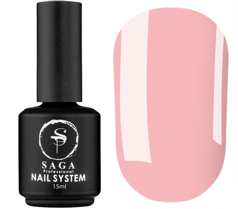 SAGA professional LIQUID GEL 15 (бежево-розовый), 15 мл