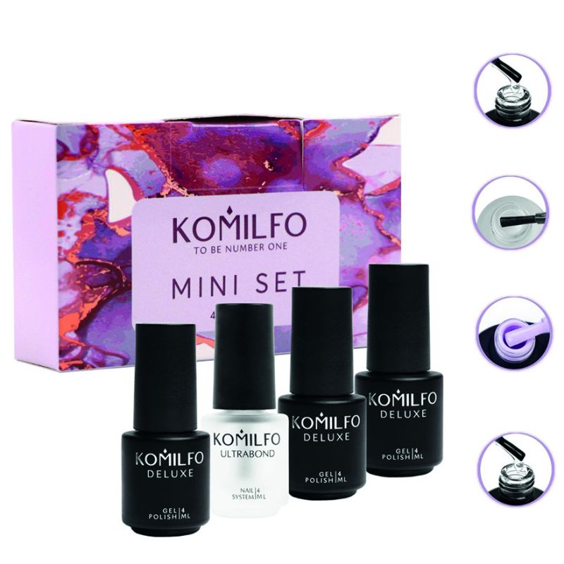 Komilfo Mini Set Mini set 003, 4 ml (Rubber Base, D184, Ultrabond, Rubber Top)