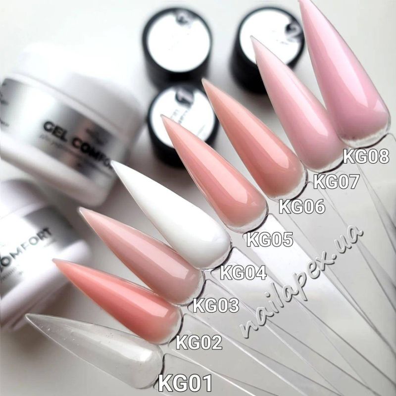 NailApex Гель без опилу COMFORT GEL №5, натуральний, 30 мл