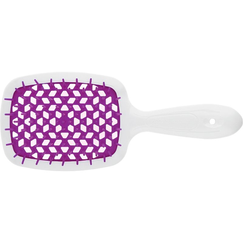 Janeke Superbrush Hairbrush White with purple