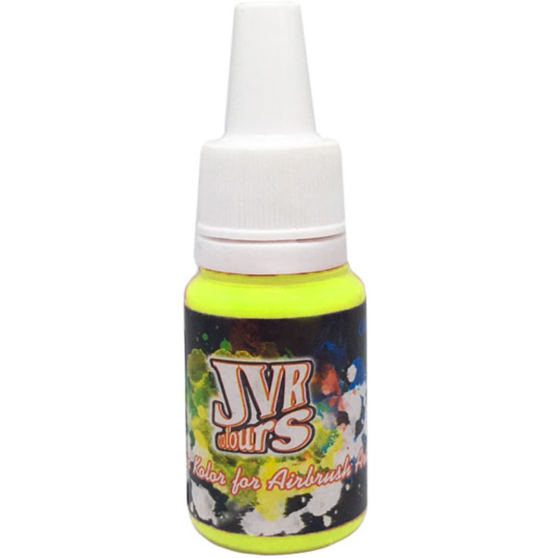 Airbrush paint JVR Revolution Kolor, Yellow Fluo No. 401, 10 ml