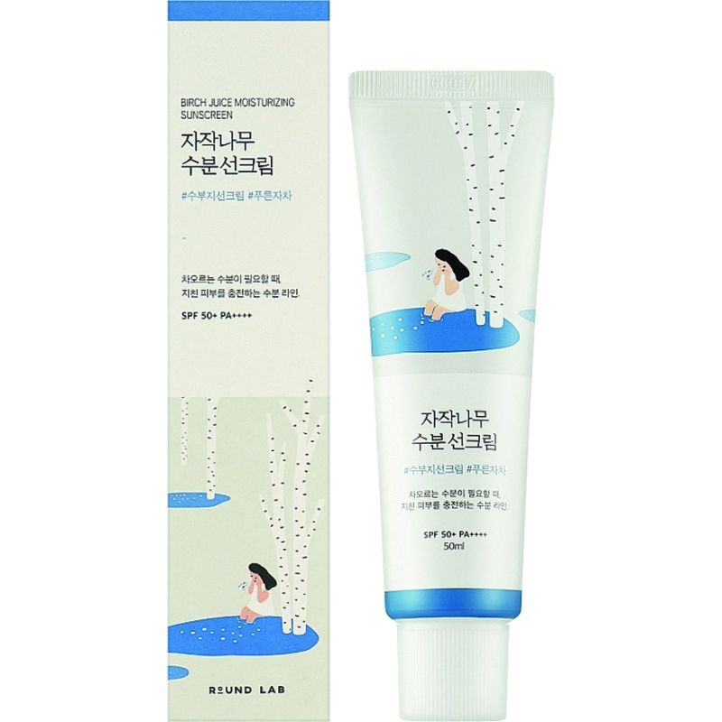 ROUND LAB Sunscreen cream SPF50 PA++++ Birch Juice Moisturizing Sunscreen, 50 ml
