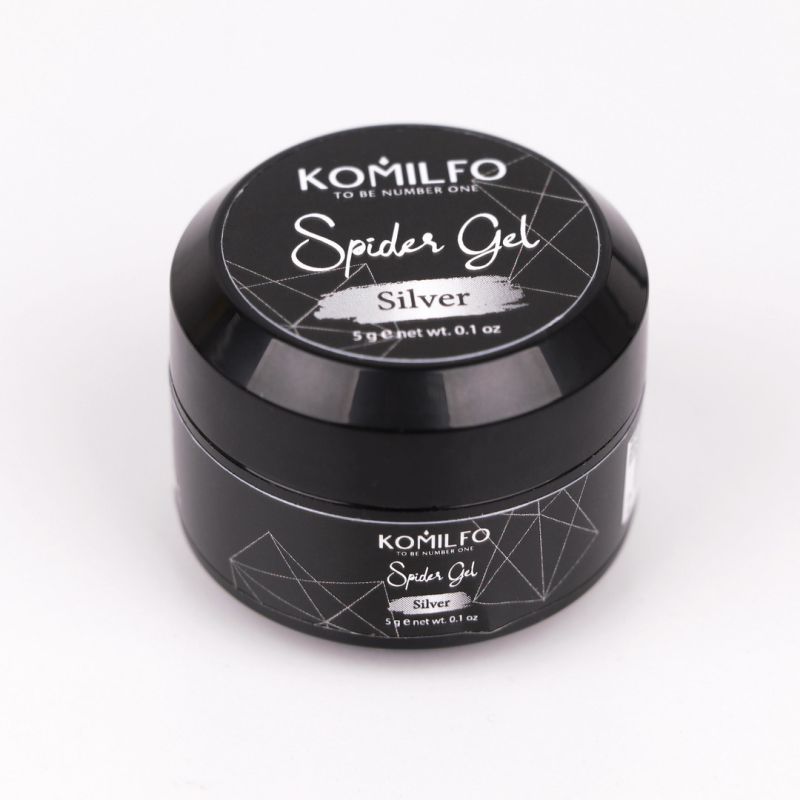 Komilfo Spider Gel Silver, 5 г