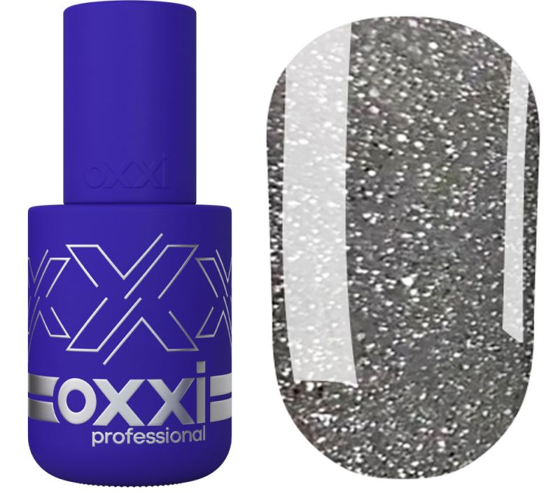 OXXI Gel nail polish Disco No. 001 (silver reflective), 10 ml