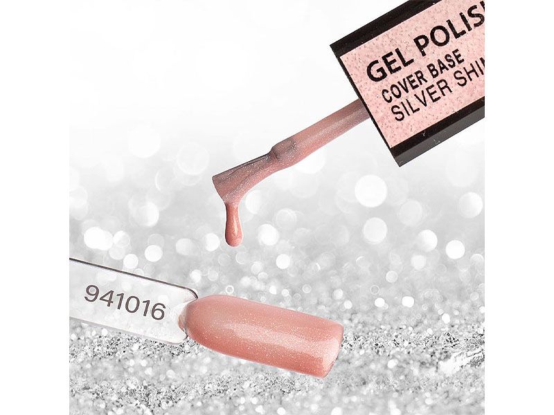 Reforma Cover Base Silver Shimmer - базовое покрытие (френч с серебренным микроблеском), 10 мл