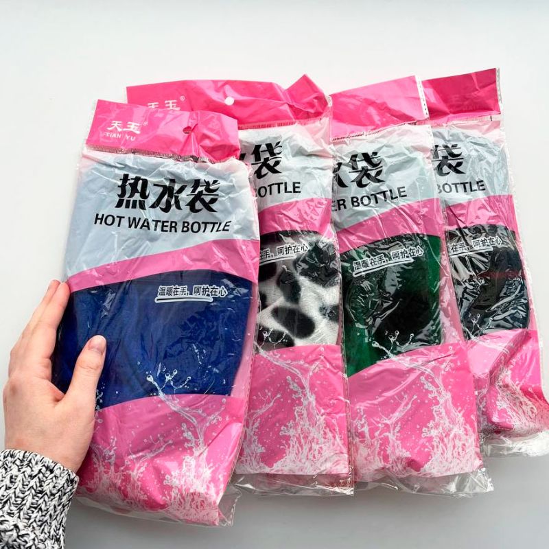 Hand and body warmer in fleece, assorted colors (not electric) 500 ml