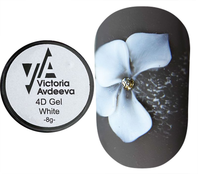 Victoria Avdeeva Гель пластилин 4D Gel white, 8 г