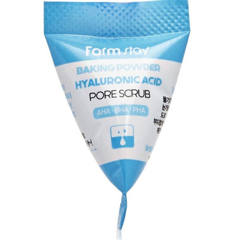 FARMSTAY Baking Powder Hyaluronic Acid Pore Scrub Soda scrub with hyaluronic acid, 7 g