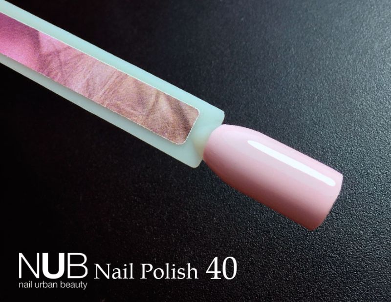 Nail polish NUB 040 Frosty Morning (pale pink, enamel), 14 ml