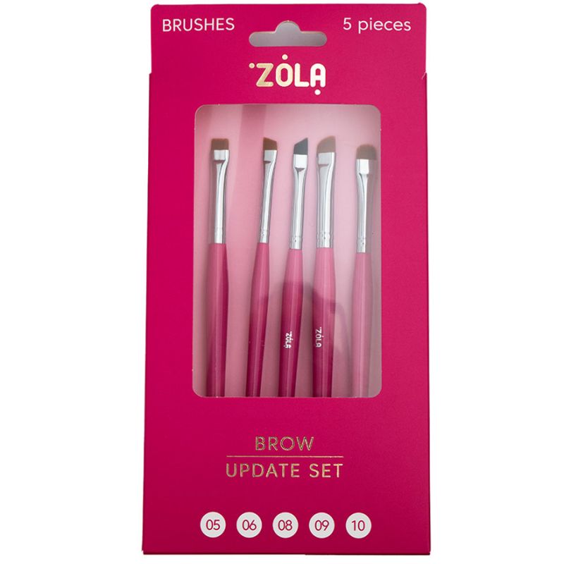 ZOLA Набор кистей для бровей Brow Update Set ,5 шт
