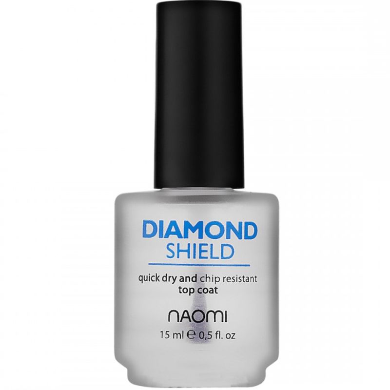 Naomi Diamond Shield - fast drying diamond nail polish fixer, 15 ml