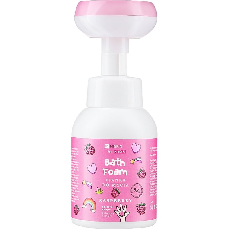 HiSkin Kids Shower and hand foam with raspberry scent "FLOWER", 300 ml