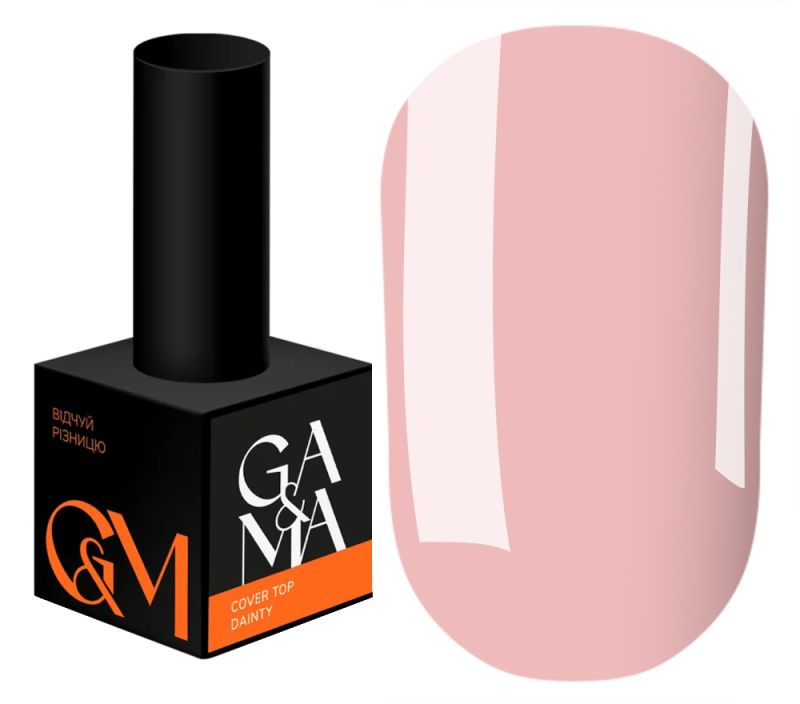 GA&MA Top for gel polish camouflage Cover top Dainty, 10 ml