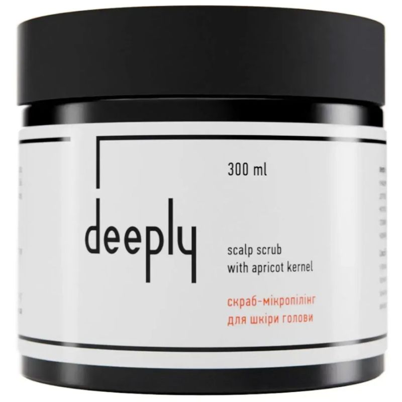 Deeply Скраб для шкіри голови scalp scrub with apricot kernel, 300 мл