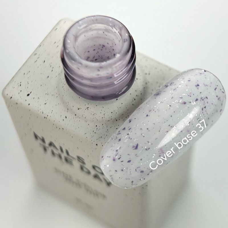 Nails Of The Day Cover base milk No. 05 (milk base with rye shimmer), 10 ml