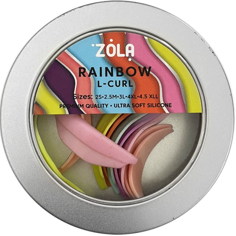 ZOLA Rainbow L-curl Валики для ламинирования ресниц для лифтинга эффекта