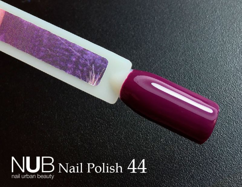 Nail polish NUB 044 Diva (plum purple, enamel), 14 ml