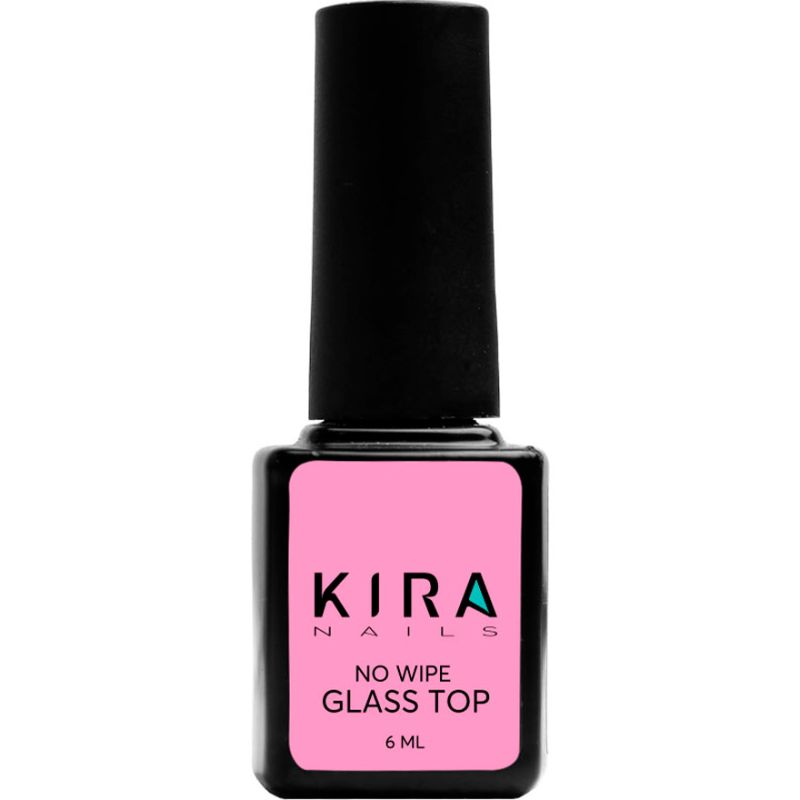 Kira Nails No Wipe Top Coat - fixer for gel polish WITHOUT sticky layer, 6 ml
