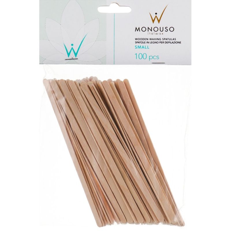 ITALWAX Шпатель деревянный узкий SMALL Monouso 6х140 мм, 100 шт
