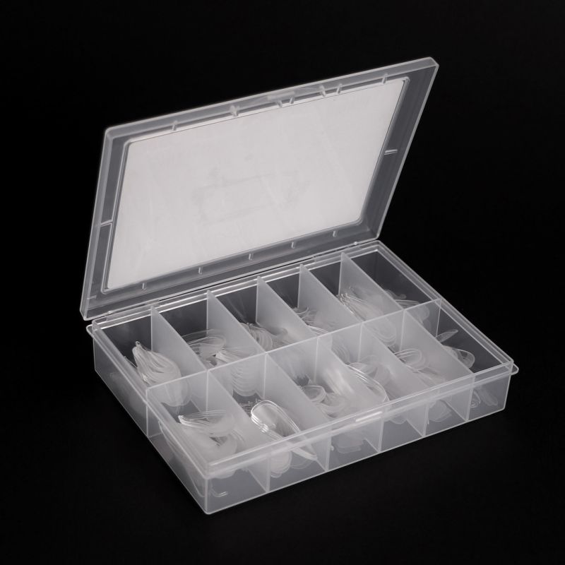 Komilfo SoFast Nail Forms Stiletto - gel forms for building, 240 pcs