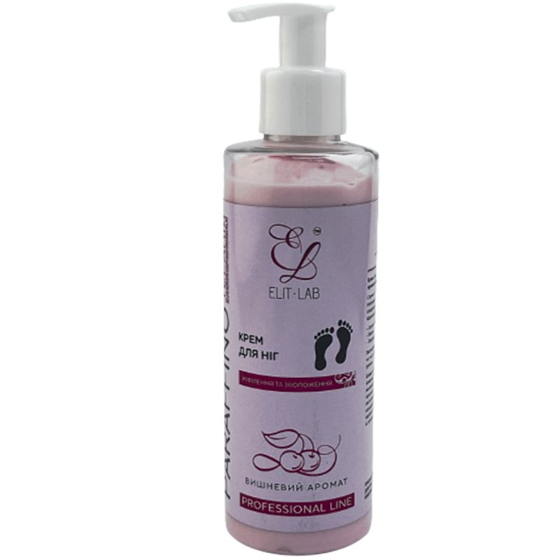 Elit-Lab foot cream with dispenser - Cherry aroma, 200 ml
