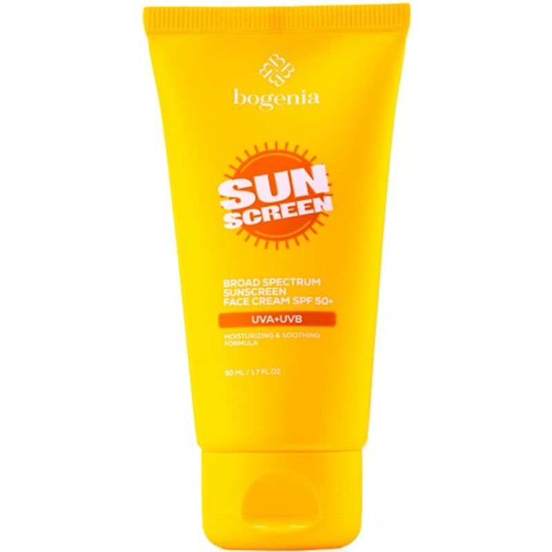 BOGENIA Сонцезахисний крем для обличчя Sunscreeen Face Cream SPF50, 50 мл
