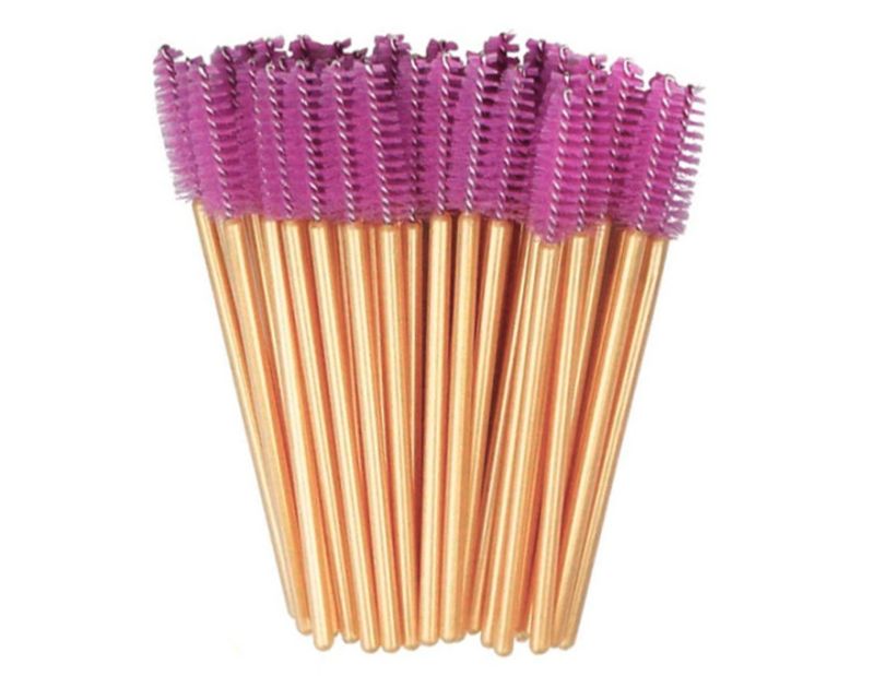 nylon - 50 pcs - lilac on a golden base