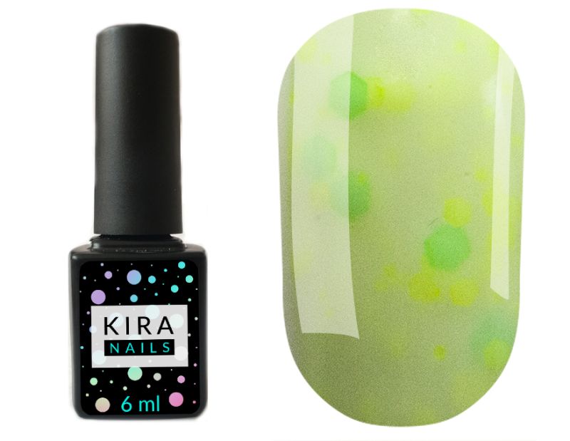 Kira Nails Yoghurt Boom! No. 005 (lemon caramel with neon sparkles, yoghurt), 6 ml
