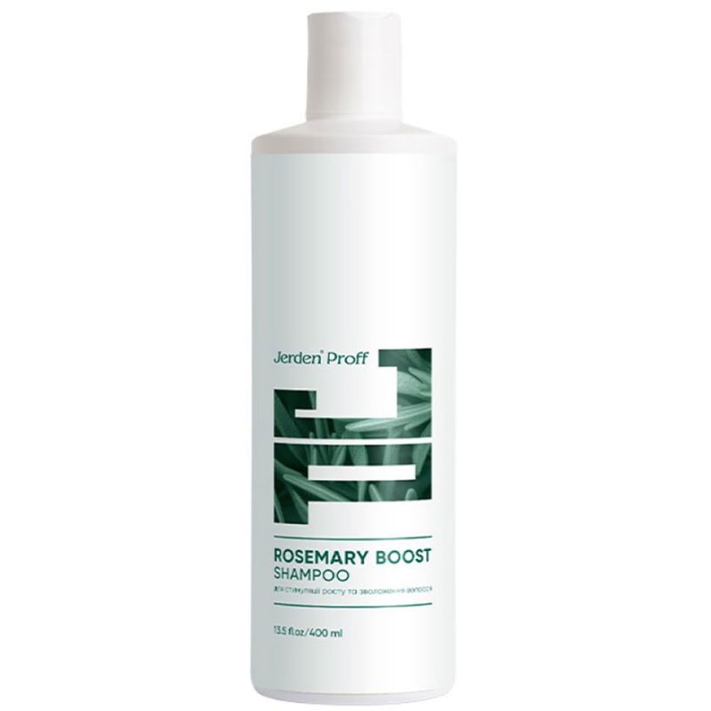 Jerden Proff ROSEMARY BOOST Шампунь с розмариновым маслом для роста и увлажнения волос, 400 мл
