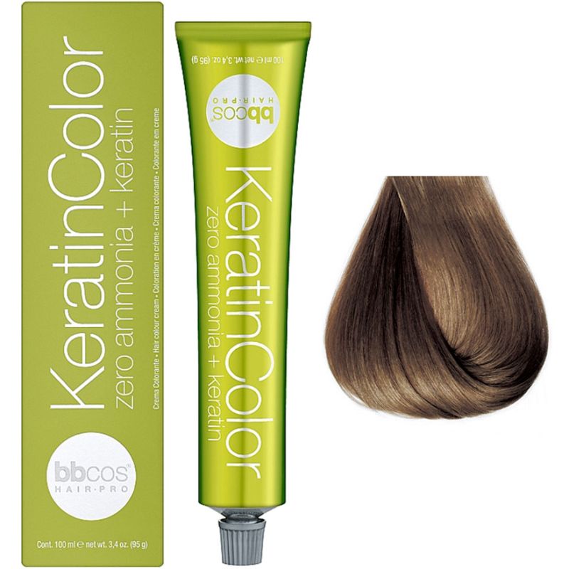 Bbcos Keratin Color крем-краска для волос 7/0 натуральный блондин, 100 мл