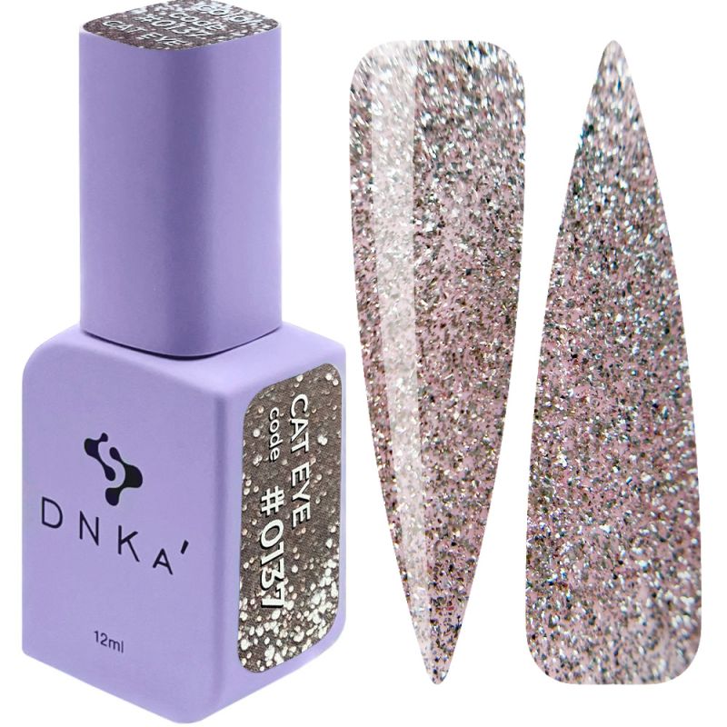 DNKa Гель-лак для ногтей 0137 Cat Eye, 12 мл