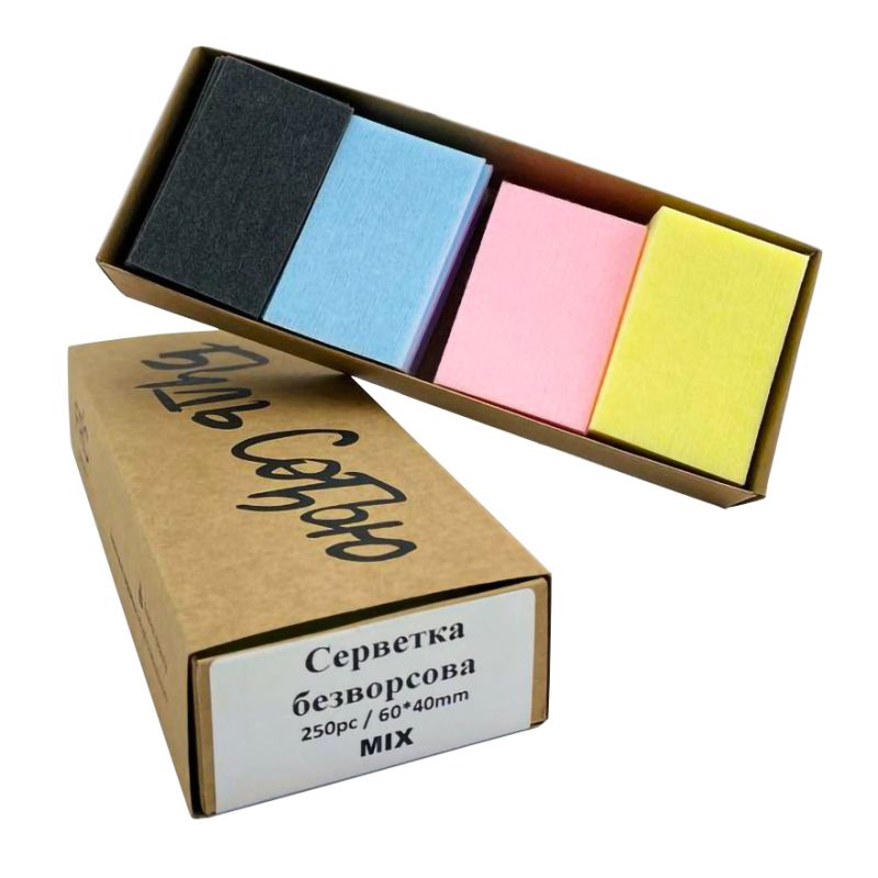 FRC Beauty Lint-free serving sets 6*4 cm, Mix (250 pcs/box)