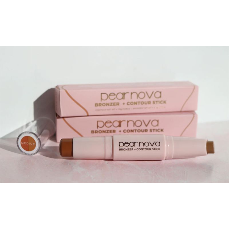 Pear Nova Кремовий бронзер Bronzer + Contour Stick, 1,8 г, 3,4 г