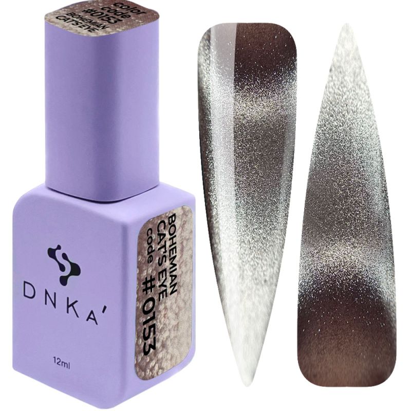DNKa Гель-лак для ногтей Bohemian Cat's Eye 153, 12 мл