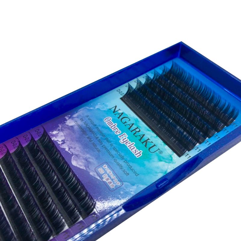 Nagaraku Ombre Blue-Purple D 0.07 (12 ribbons 11 mm)